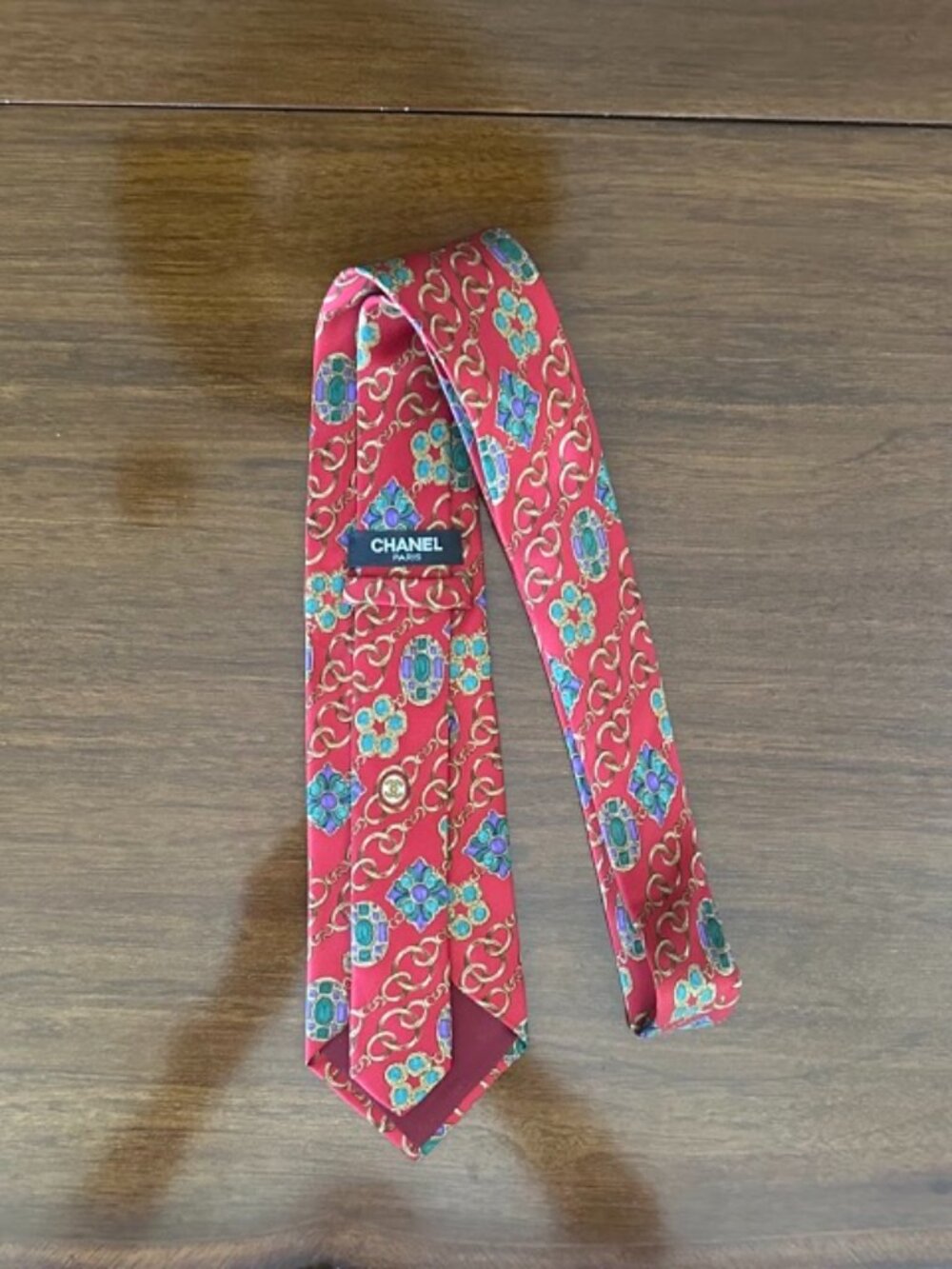 Vintage Chanel Tie 100% Silk